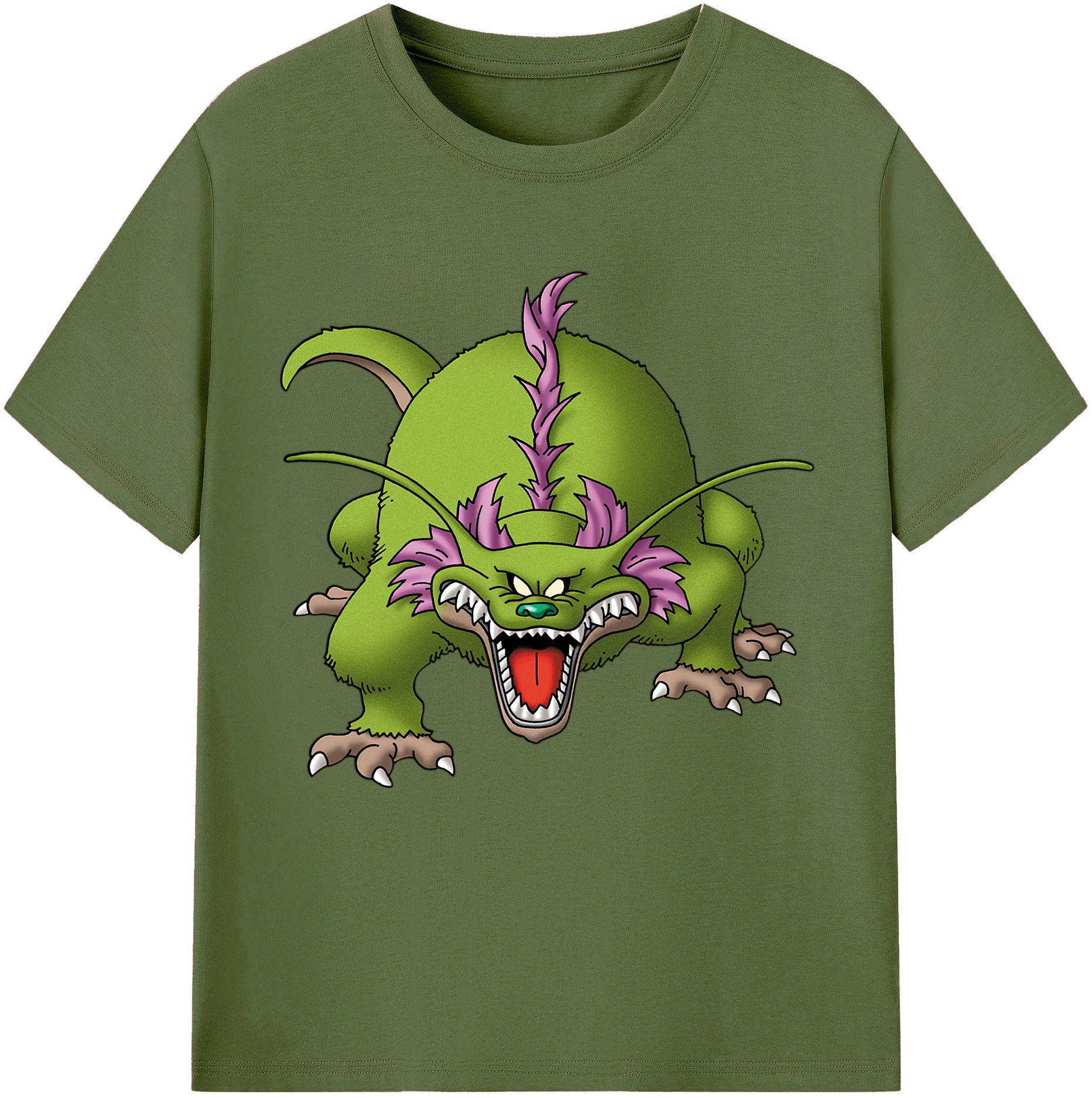 （画像用） ドラゴンクエスト Doragon Kuesuto Dragon Quest 綿100％半袖Tシャツ（フロントプリント）